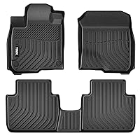 Car Floor Mats for Honda HR-V 2023 2024, TPE Rubber Car Mats All Weather Custom Floor Liners, Automotive Accessories for HRV 2023 2024 Front & Rear Non-Slip Odorless