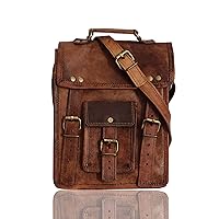 11 Inch Sturdy Handcrafted Leather Satcel Ipad Messenger Bag for men and women