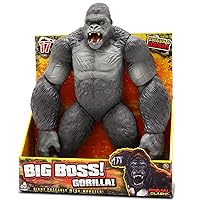 Lanard Primal Clash! Big Boss Gorilla! - 17'' Action Figure, Giant Poseable Mega-Monster, Ages 3+