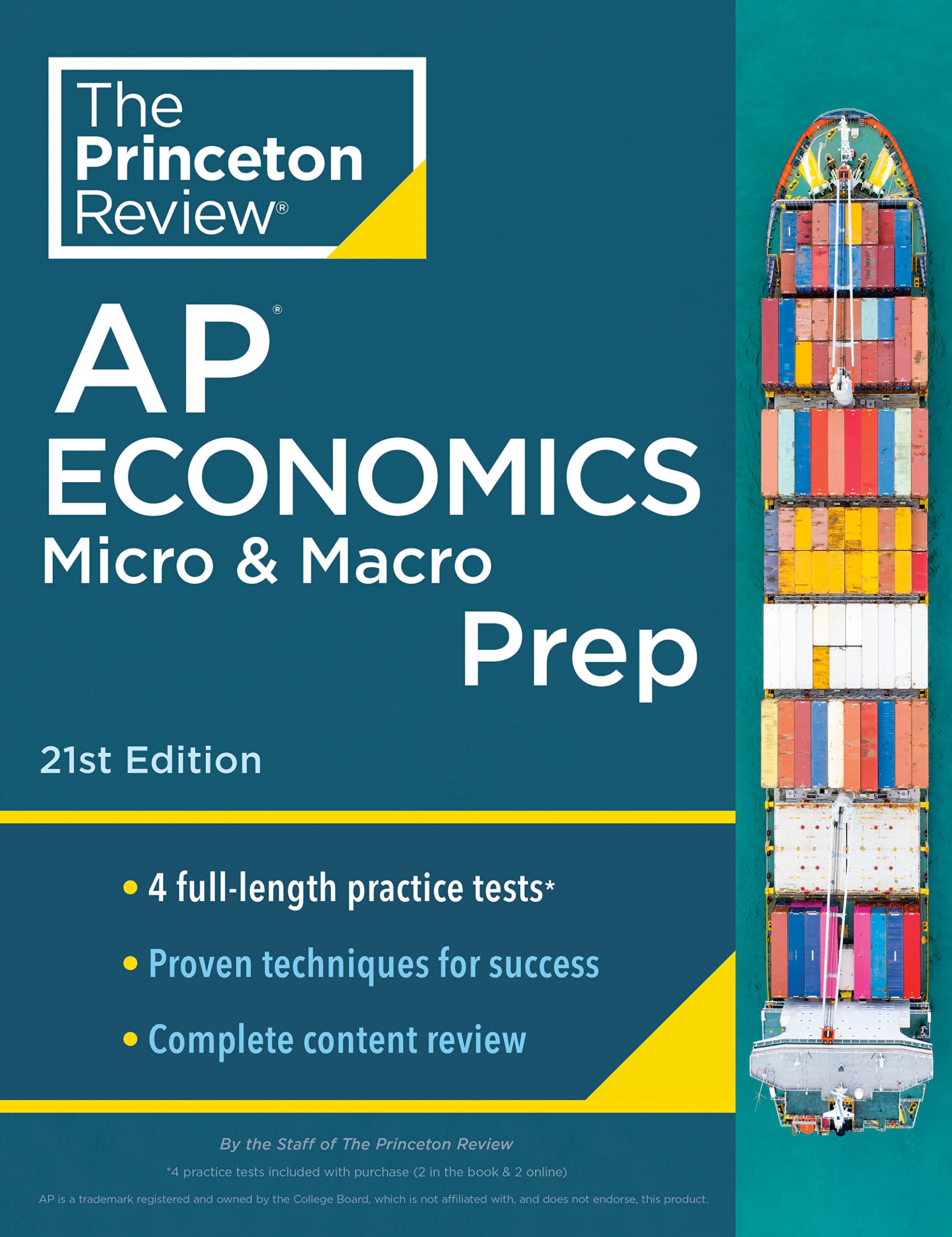 Princeton Review AP Economics Micro & Macro Prep, 21st Edition: 4 Practice Tests + Complete Content Review + Strategies & Techniques (2024) (College Test Preparation)