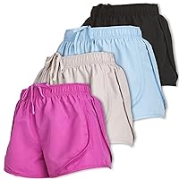 Ultra Performance Women's Running Shorts 4-Pack, Athletic, Breathable, with Brief Liner