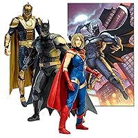 McFarlane Toys - DC Multiverse Batman, Supergirl & Dr.Fate (Injustice 2) 3pk, Gold Label, Amazon Exclusive