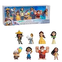 Just Play Disney100 Years of Defying Odds Celebration Collection Limited Edition 8-piece Figure Pack, Officially Licensed Kids Toys for Ages 3 Up