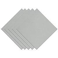 Pre-cuts 18 Count White Plastic Aida Mesh Canvas Sheets, 11.8x11.8 inches, Set of 5pieces