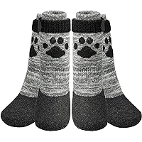 KOOLTAIL Anti Slip Dog Socks to Prevent Licking Paws for Hardwood Floors- Dog Rain Snow Boots&Paw Protectors in Winter, Dog Traction Grip Socks for Senior Dogs, Dog Shoes for Small Medium Large Dogs