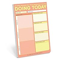 Knock Knock Doing Today Pad: My Super Organized-Ish, Pretty Productive Planner Pad & Daily To Do List Notepad, 6 x 9-Inches