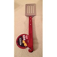 TableCraft BBQ Stainless Steel Long Handled Turner with Wood Handle, 19-Inch, Silver