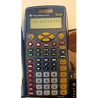 Texas Instruments TI-15 Scientific Calculator - 2 Line(s) - 11 Character(s) - Battery, Solar Powered 15/TBL/2L1/A