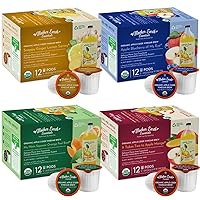 Mother Earth Essentials Superfood Tea Sampler SNAPPY GINGER LEMON SAVORY - APPLE BLUEBERRY OF MY EYE - IT TAKES TWO TO APPLE MANGO - MY MAIN SQUEEZE ORANGE BEEL & BASIL. Get your daily dose with fruit