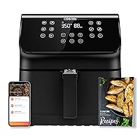 COSORI Air Fryer Pro II Smart 5.8QT that Roast, Bake, 3-Way Control, 12-IN-1 Customizable Functions, Cookbook & Online Recipes, Dishwasher-Safe Detachable Basket, Works with Alexa & Google Assistant