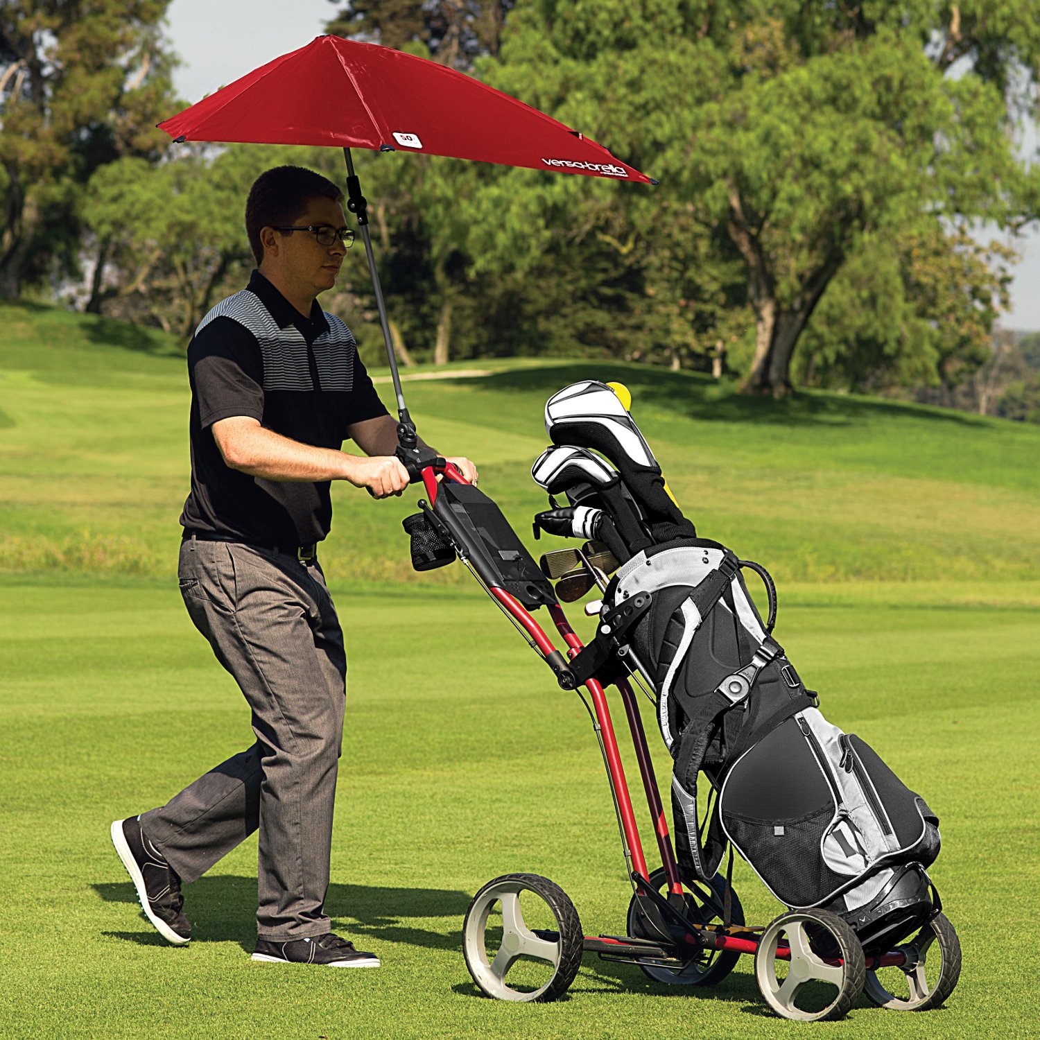 Sport-Brella Versa-Brella SPF 50+ Adjustable Umbrella with Universal Clamp