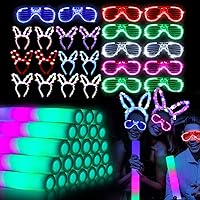 48PCS Glow in the Dark Party Supplies, Wedding Light Up Party Favors - 24pcs 16