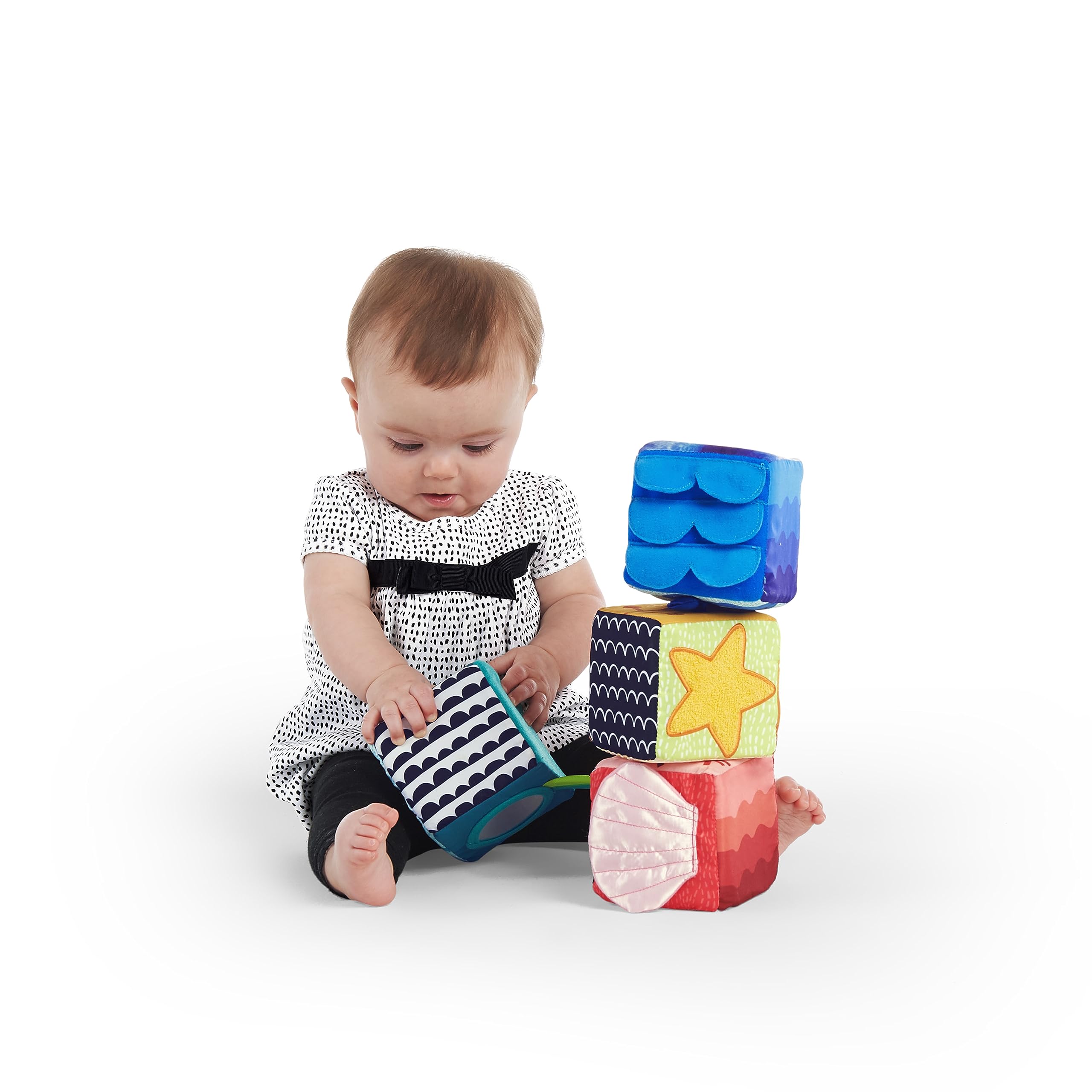 Baby Einstein Explore & Discover Soft Blocks Toys, Ages 3 months +