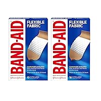 Band-AID Flexible Fabric Bandages, Extra Large 10 ea (Pack of 2)