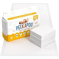Peekapoo - Disposable Changing Pad Liners (100 Pack) Super Soft, Ultra Absorbent & Waterproof - Covers Any Surface for Mess Free Baby Diaper Changes