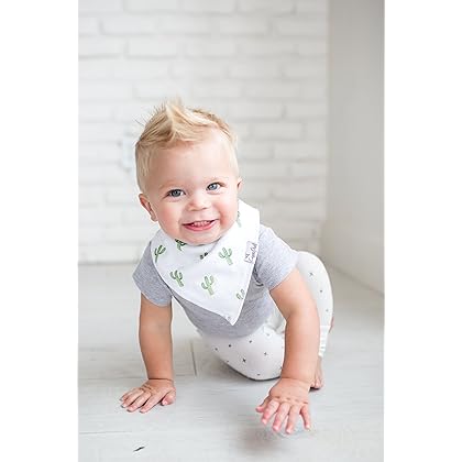 Copper Pearl Baby Bandana Drool Bibs for Drooling and Teething 4 Pack Gift Set “Phoenix Set