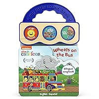 Canticos The Wheels on the Bus/ Las Ruedas del Autobús -Bilingual / Bilingüe 3-Button Sound Board Book for Babies and Toddlers (English and Spanish Edition) (Nick Jr. Canticos)