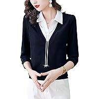 Puff Sleeve Tops Womens Fall Fashion 2023 Winter Clothes for Work Elegant Blouse Shirts