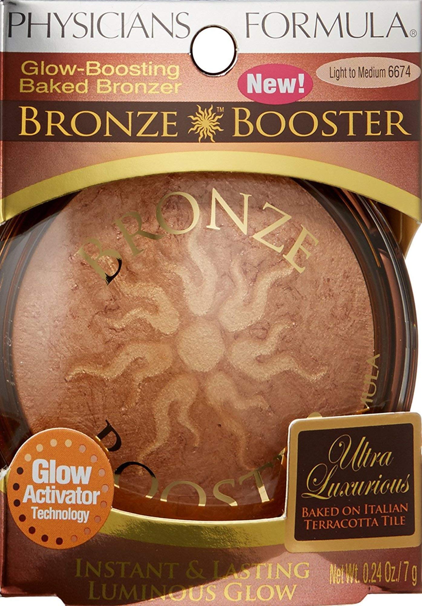 Physicians Formula Bronze Booster Glow & Mood Baked Tan Boosting Bronzer Light to Medium, Dermatologist Tested