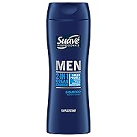 Suave Men 2 in 1 Shampoo and Conditioner, Ocean Charge, 12.6 Fl Oz (Pack of 1)