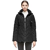 Orolay Women's Thickened Puffer Down Jacket Hooded Coat