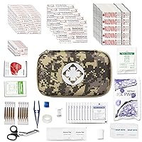 Mini First Aid Kit-Travel Size-Camping-Essentials-Kit - 274 Pieces Survival Gear and Supplies for Car Home Workplace Hunting Adventure Camouflage YIDERBO
