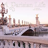 Graphique 2023 A Parisian Life Wall Calendar | 12” x 12” | Thick Paper | Home & Office Organizer | Large Monthly Grid | 3 Languages & Marked Holidays | 4 Month Preview Page for 2024