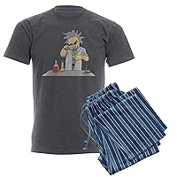 CafePress Mad Scientist Guy Pajamas Men's Novelty Pajamas