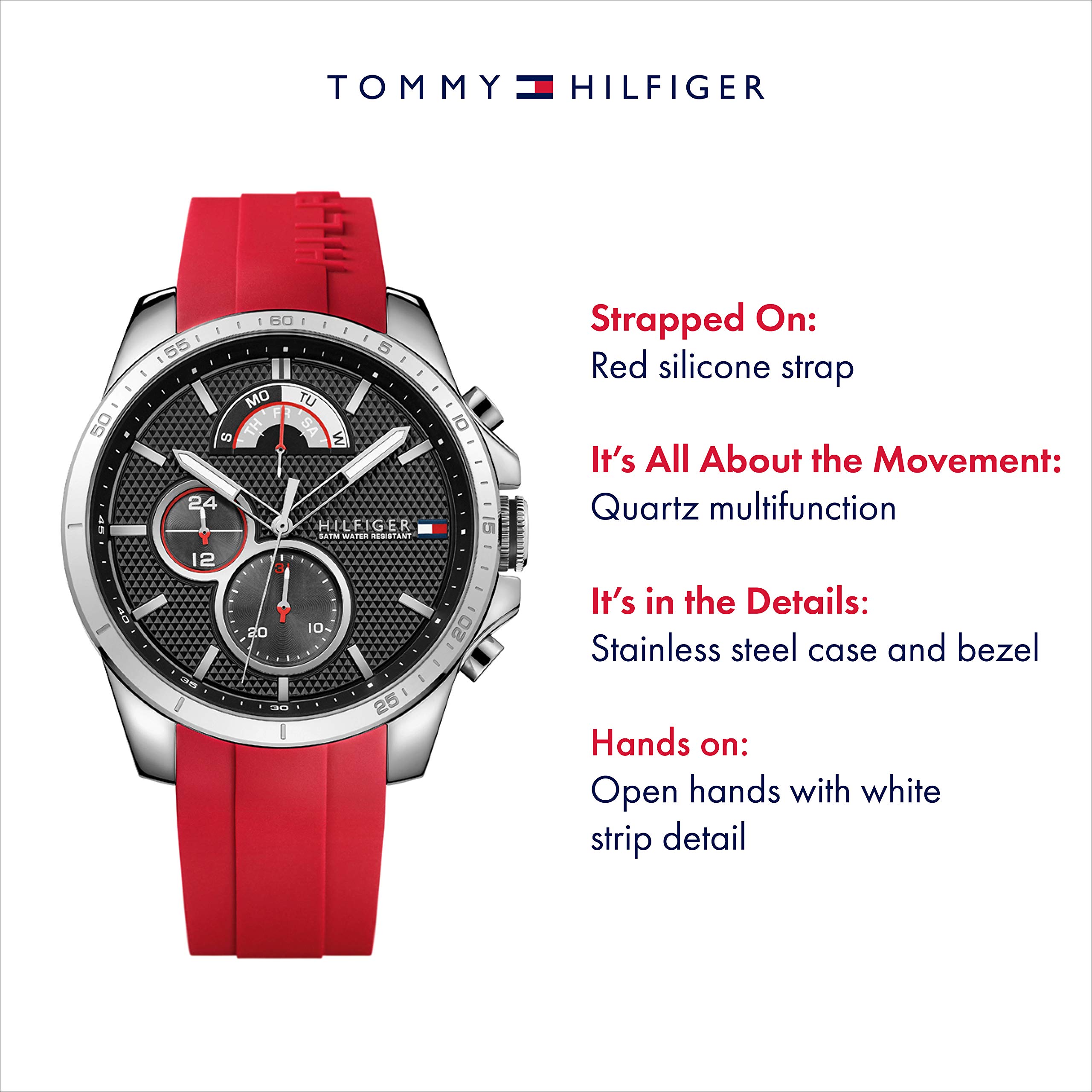 Tommy Hilfiger Men's Preppy Stainless Steel Quartz Watches - Effortlessly Stylish