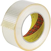 Scotch 8959 Bi-Directional Filament Tape, Transparent 75mm Wide x 50M Long (Pack of 1)