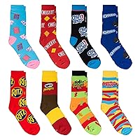 Snack & Junk Food Themes, Fun Silly Novelty Crew, Large, Fun 8 Pack