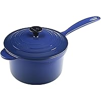 Le Creuset 2-3/4-Quart Precision Pour Iron Handle Saucepan, Cobalt