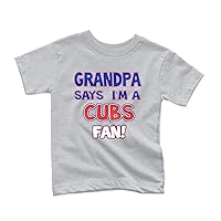 NanyCrafts' Grandpa Says I'm a Cubs Fan Kids Shirt, Children Cubs Fan