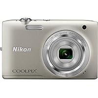 Nikon Coolpix S2800 20.1 MP Point & Shoot Digital Camera with 5X Optical Zoom International Version, Silver