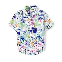 Boys,and Toddler Short Sleeve Button Up Shirt