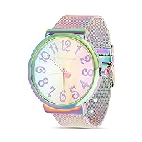 Betsey Johnson Women's Watch Alloy Case Stainless Steel Mesh Band