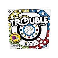 Hasbro Gaming Trouble Board Game, Includes Bonus Power Die and Shield, Family Game for 2-4 Players, Ages 5 and Up (Amazon Exclusive)