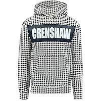 ShirtBANC Crenshaw Houndstooth Hoodie Hip Hop Roots Unique Design Hustle and Motivate