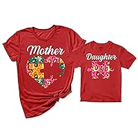 Mother's Day Mom and Me Mother Daughter Puzzle Pieces T-Shirt