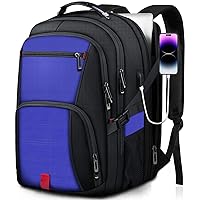 Extra Large Backpack, Travel Backpack, Laptop Backpack, Sturdy TSA Water Resistant 17.3 Inch Backpack with USB Port, Anti Theft Business Computer Backpack Gifts for Men Women, Dark Blue