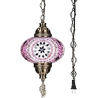 DEMMEX Authentic Turkish Plug in Pendant Light, 6.5