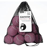 GAMMA Bag of Pressureless Tennis Balls - Sturdy & Reuseable Mesh Bag with Drawstring for Easy Transport - Bag-O-Balls