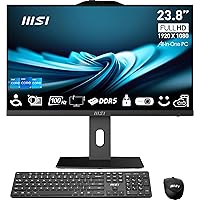 MSI PRO AP242P 23.8” IPS FHD All-in-One PC: Intel Core i7-14700, 16GB DDR5, 1TB m.2 NVMe SSD, WiFi, Adjustable Stand, Keyboard & Mouse, Windows 11 Home: 14M-643US