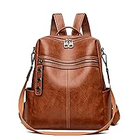 Maxoner Backpack Purse for Women Fashion Genuine Leather Convertible Shoulder Handbag Travel Bag Satchel Rucksack Ladies Bag