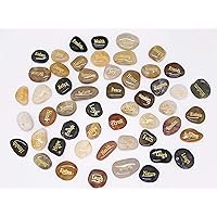 52pcs Engraved Inspirational Stones With Inspiring Prayer Words,Encouragement Stones for Family and Friends.