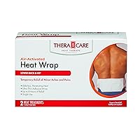 Thera|Care Air-Activated Heat Wrap | Lower Back & Hip| 2-Treatments |Deep, Penetrating Pain Relief