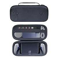 JDDWIN Case Compatible with PlayStation Portal,Built-in Screen Protector Portable Handheld Carrying Case Bag for Travel and Storage.Shockproof/Non-Drop and Anti-Collision (Black Patterned)