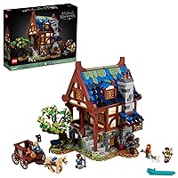 LEGO Ideas Medieval Blacksmith 21325 Building Set, Model Kit for Adults to Build, Collectible Display House with Workshop, Home Décor Gift Idea