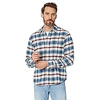 Lucky Brand Men's Plaid Utility Cloud Soft Long Sleeve Flannel