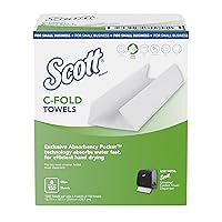 Scott C-Fold Paper Towels for Small Business (49184), 10.125